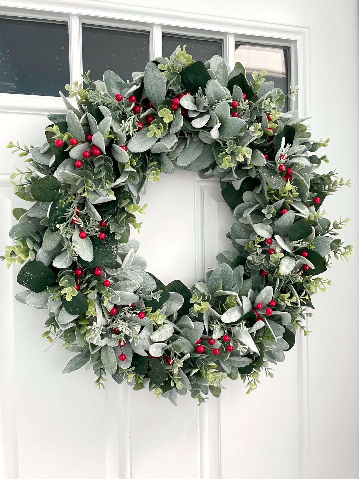 Red Berry Eucalyptus Winter Wreath