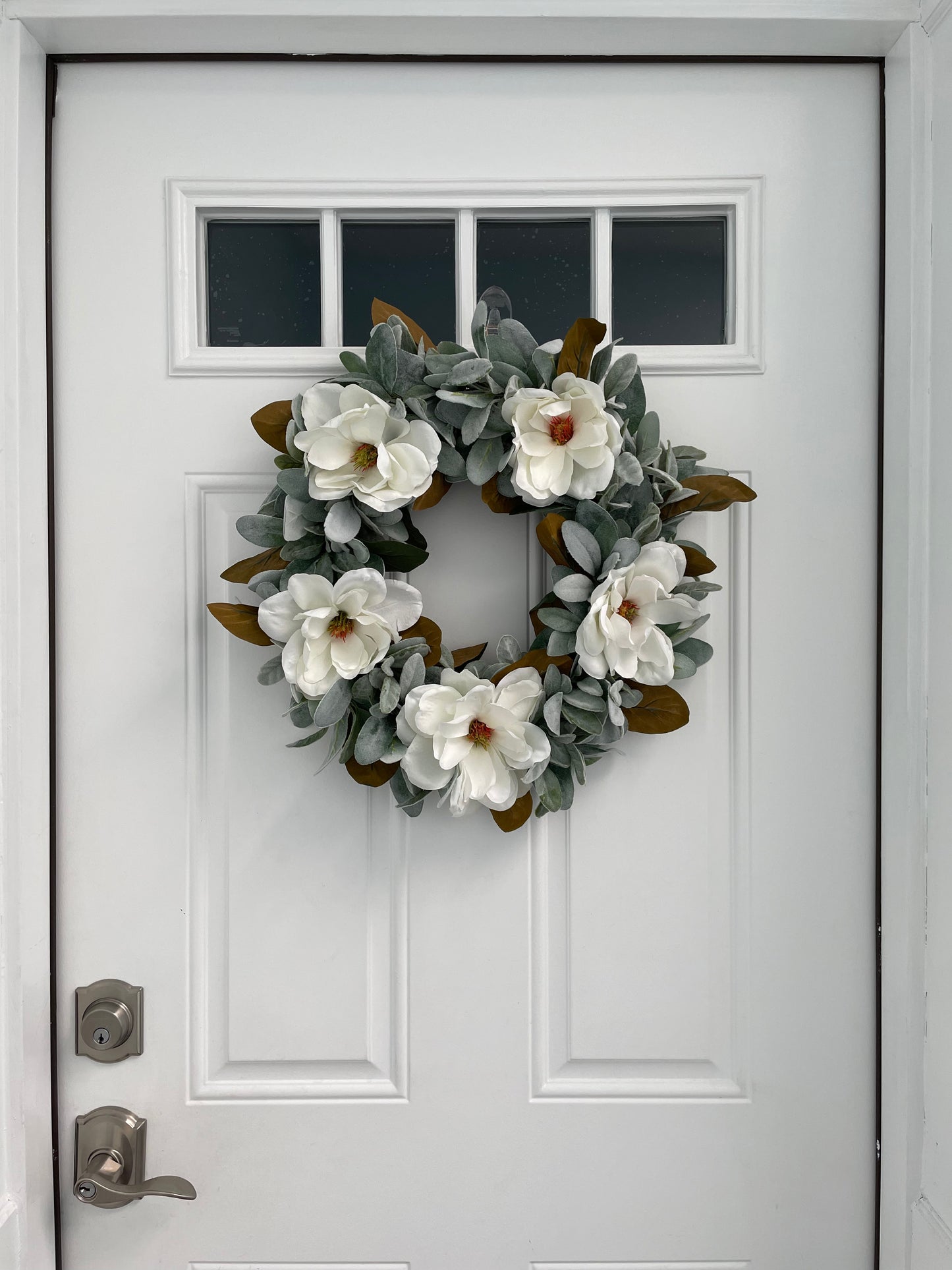 Magnolia Lambs Ear Wreath