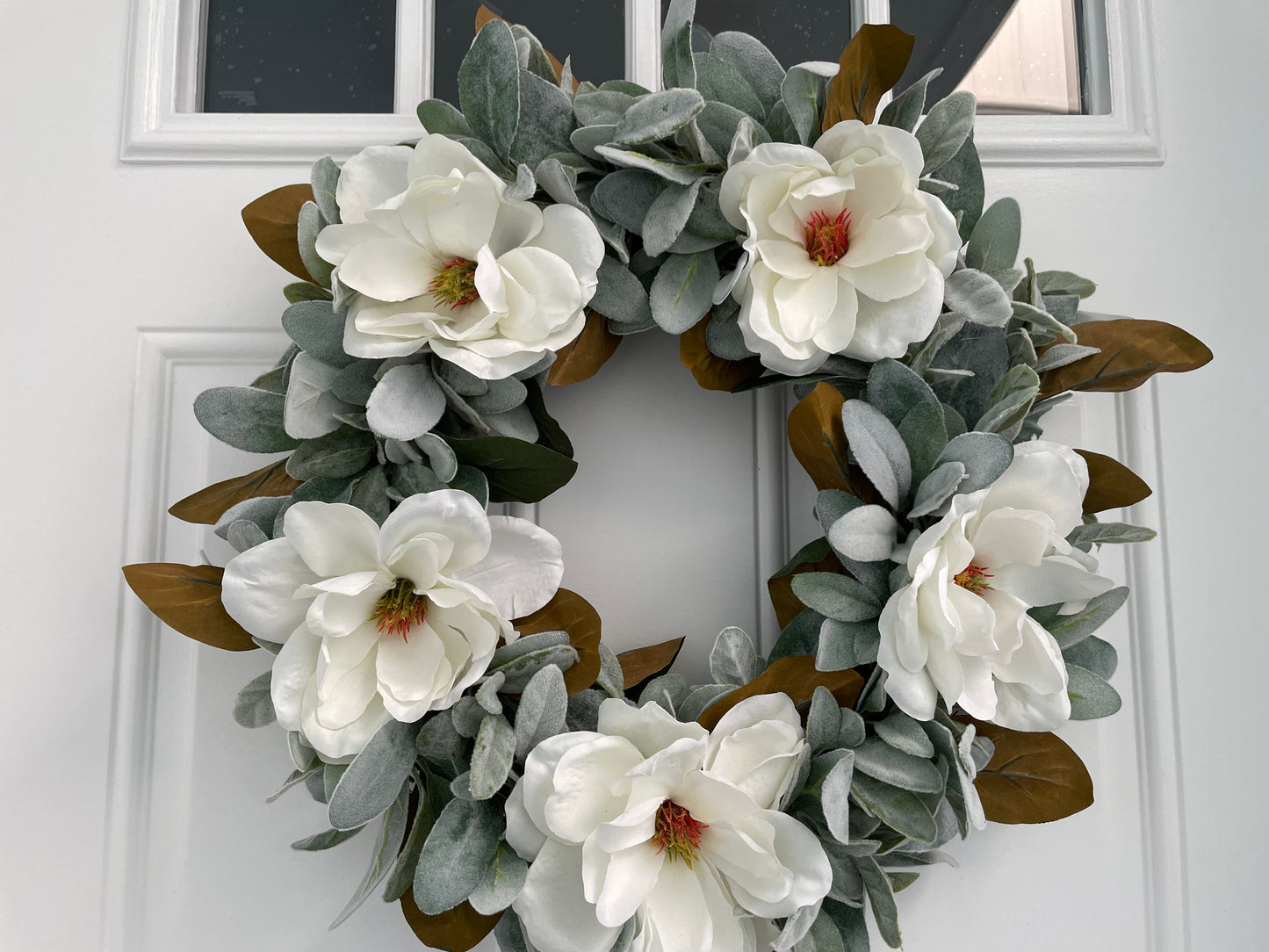 Magnolia Lambs Ear Wreath