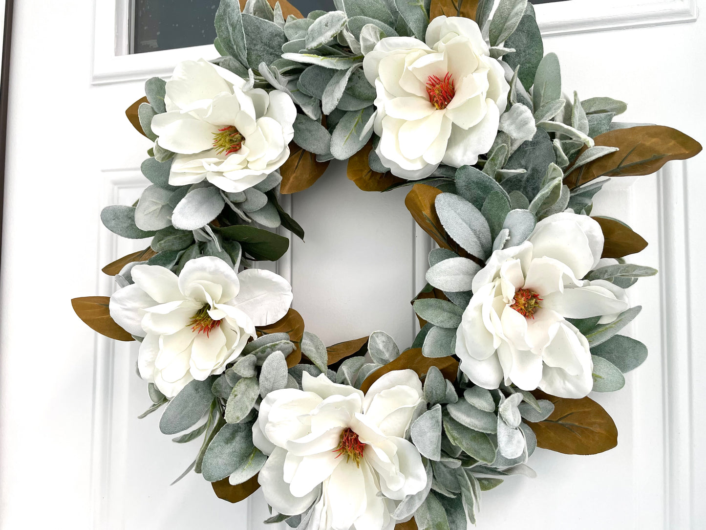 Magnolia Lambs Ear Wreath