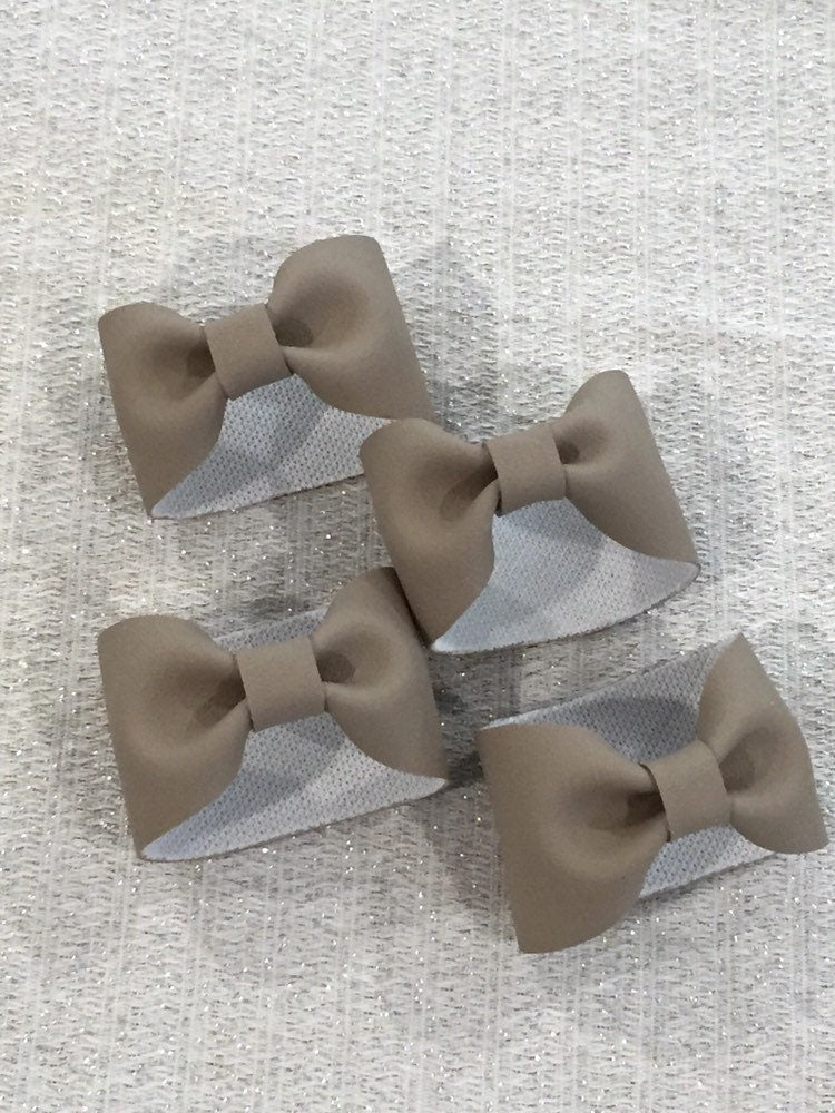 faux leather napkin rings, summer napkin rings, bow napkin rings, fall napkin rings, tan napkin rings, bow napkin holder