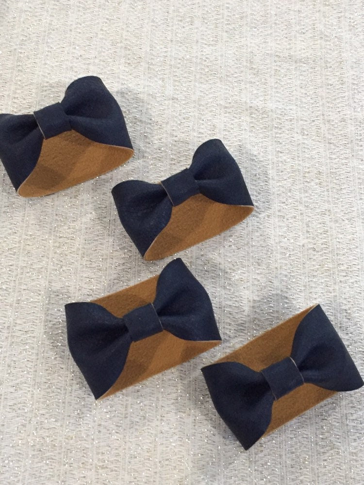 faux leather navy blue napkin rings, nautical napkin rings, blue fall napkin rings, navy blue napkin holders, faux leather napkin holder