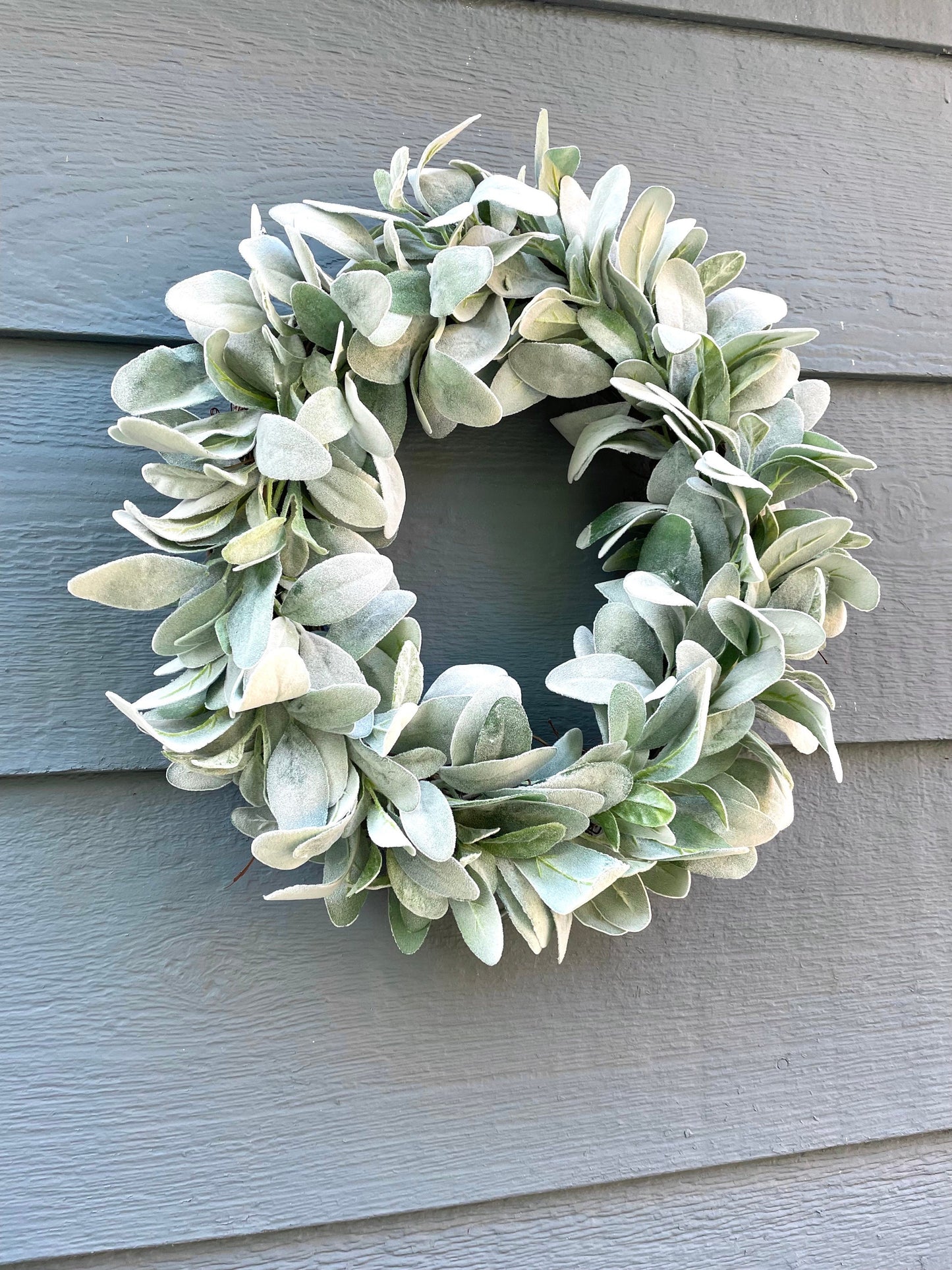 year round lambs ear wreath, farmhouse wreath, summer wreath, lambs ear fall wreath, greenery wreath, lambs ear winter wreath, spring wreath